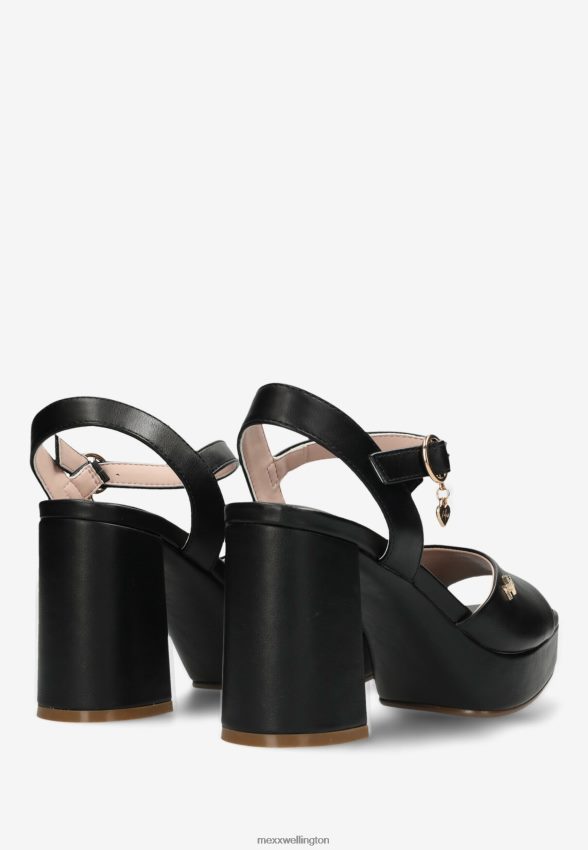 Women Mexx Schwarz Heeled Sandal Lou Black 2B480T292