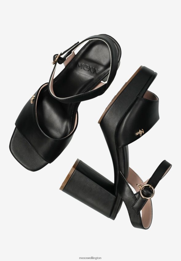 Women Mexx Schwarz Heeled Sandal Lou Black 2B480T292
