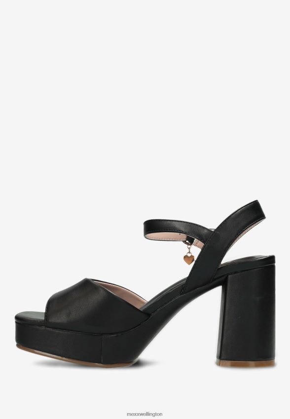 Women Mexx Schwarz Heeled Sandal Lou Black 2B480T292