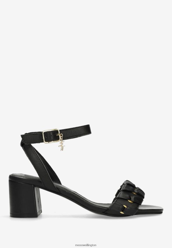 Women Mexx Schwarz Heeled Sandal Lynke Black 2B480T583