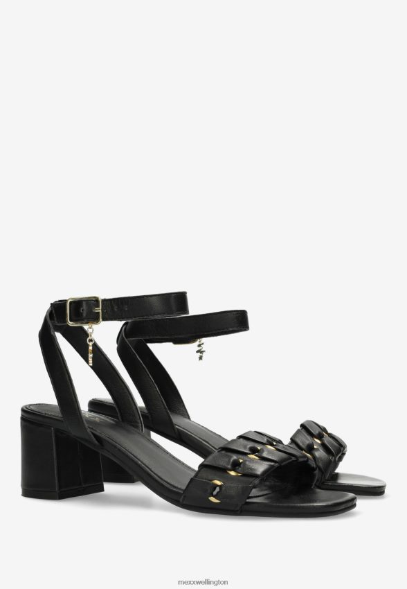 Women Mexx Schwarz Heeled Sandal Lynke Black 2B480T583