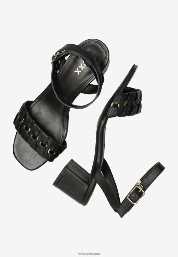Women Mexx Schwarz Heeled Sandal Lynke Black 2B480T583
