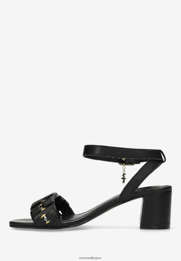 Women Mexx Schwarz Heeled Sandal Lynke Black 2B480T583