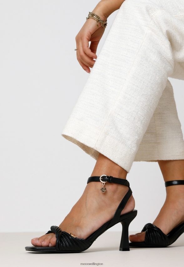 Women Mexx Schwarz Sandal Lois Off White 2B480T253