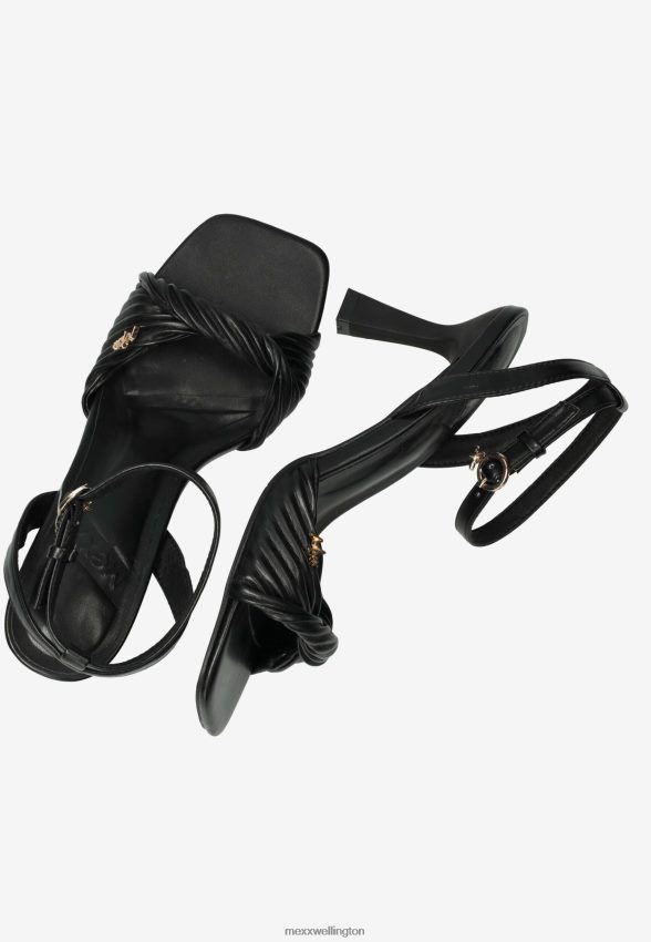 Women Mexx Schwarz Sandal Lois Off White 2B480T253