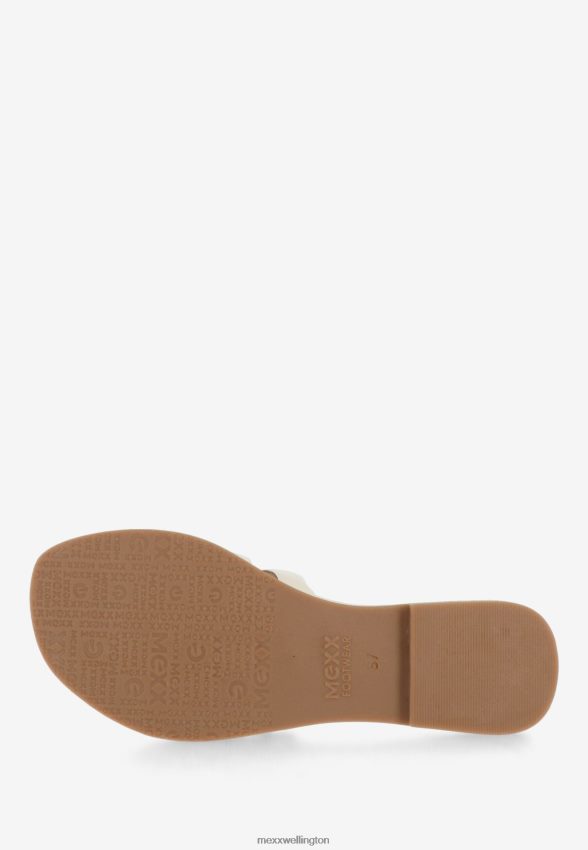 Women Mexx White Sandal Jacey Off 2B480T385