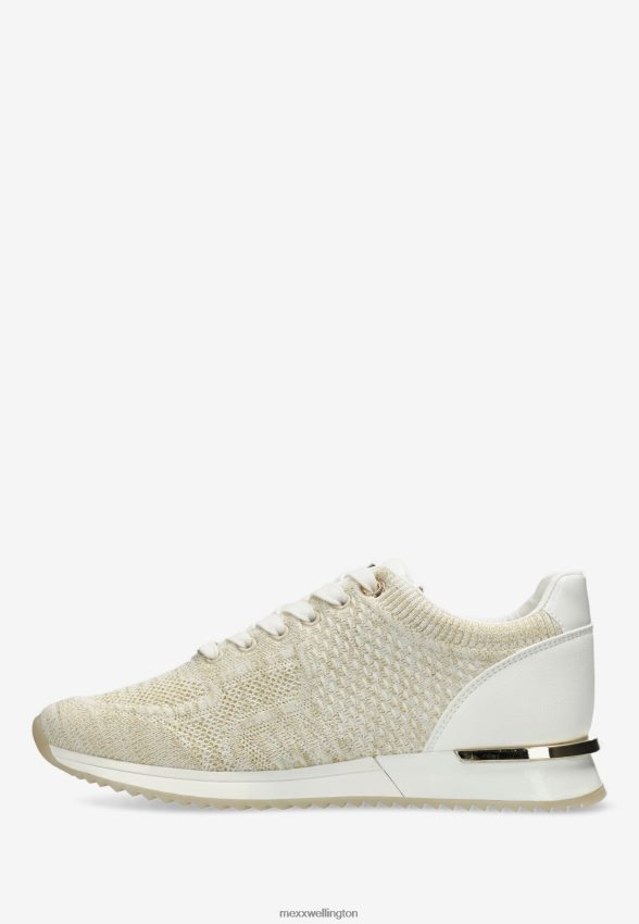 Women Mexx Beige Sneaker Gitte Glitter Off White 2B480T315