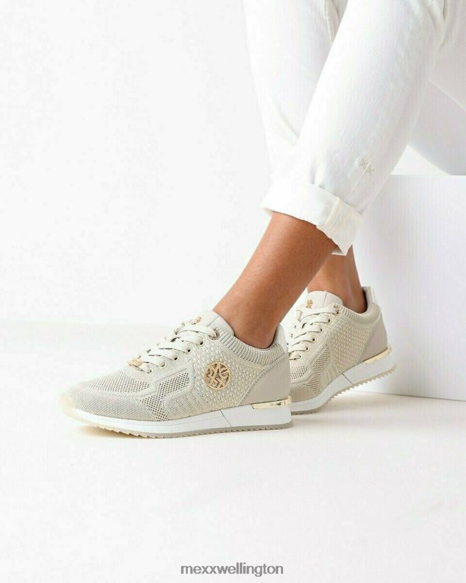 Women Mexx Beige Sneaker Gitte glitter Sand 2B480T246