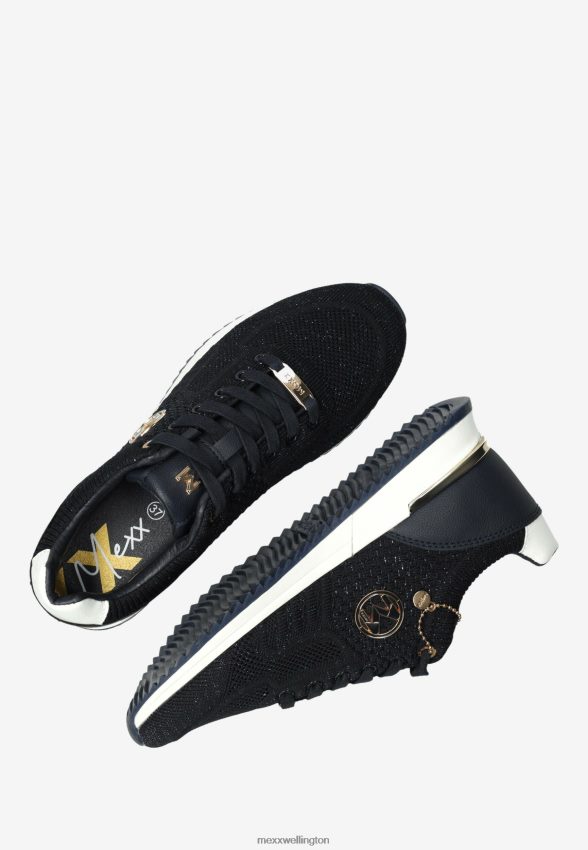 Women Mexx Blue Sneaker Gitte Glitter Navy 2B480T245