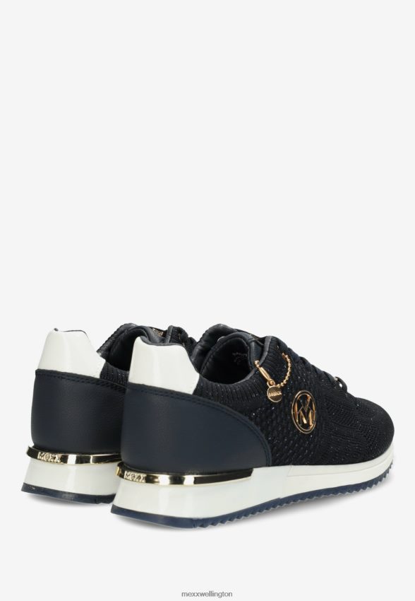 Women Mexx Blue Sneaker Gitte Glitter Navy 2B480T245