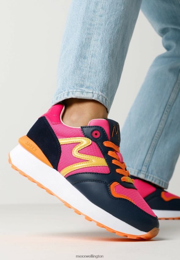 Women Mexx Blue Sneaker Juju Navy/Pink 2B480T307