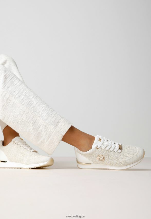 Women Mexx Gold Sneaker Gitte Glitter Sand 2B480T242