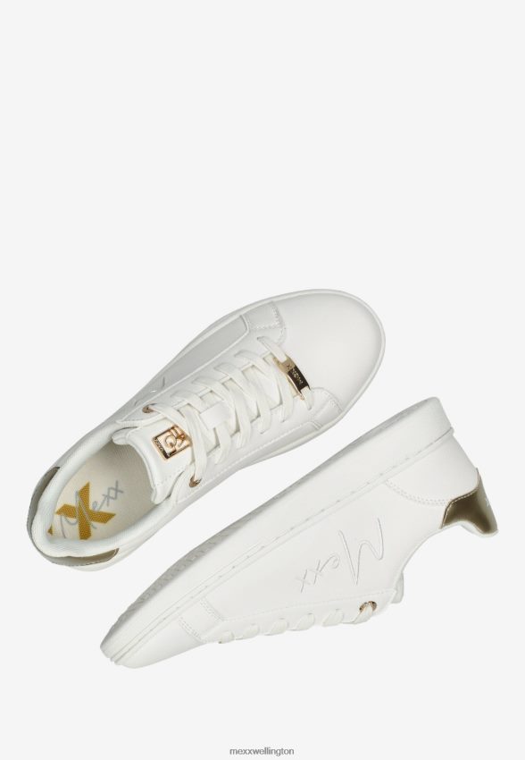Women Mexx Gold Sneaker Glib White 2B480T354