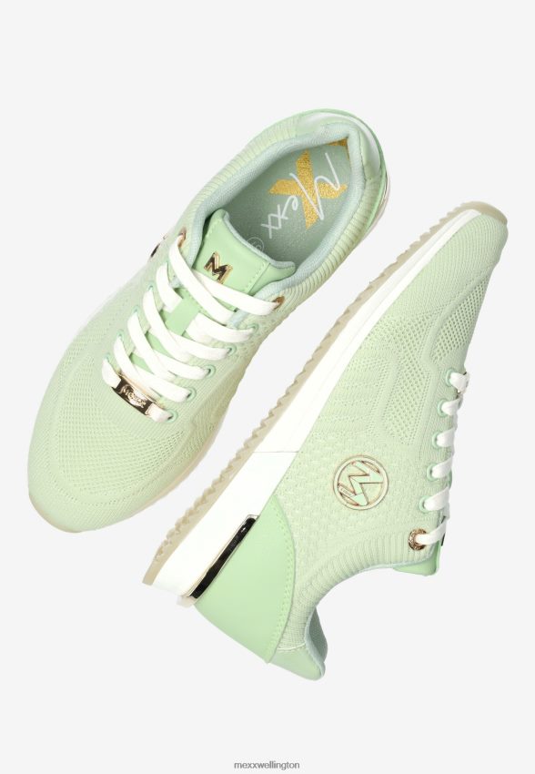 Women Mexx Green Sneaker Gitte Glitter Mint 2B480T244