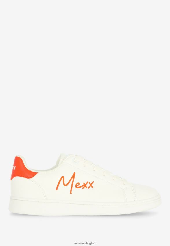 Women Mexx Orange Sneaker Glib White 2B480T353