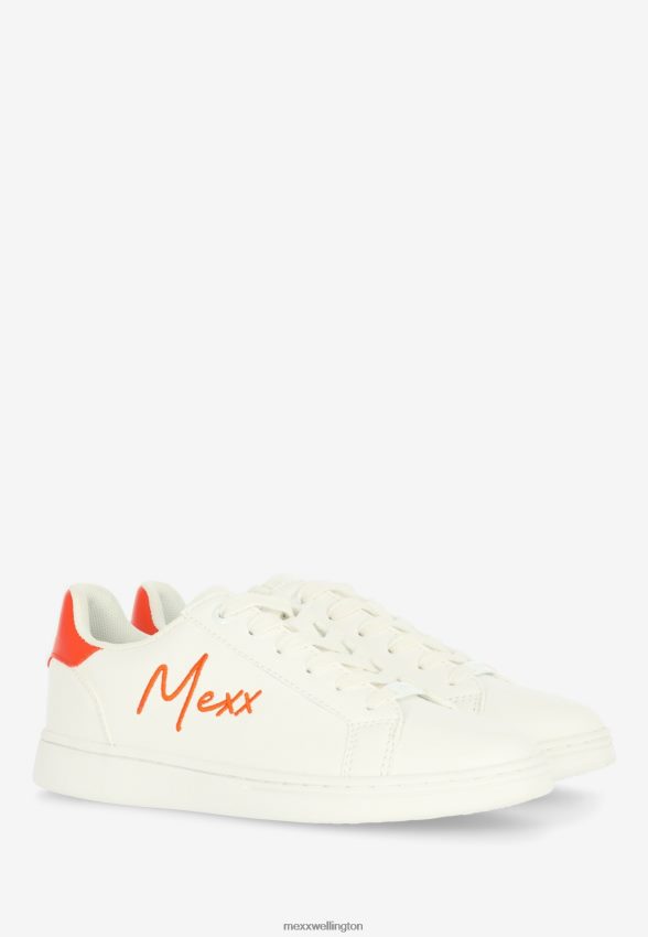 Women Mexx Orange Sneaker Glib White 2B480T353