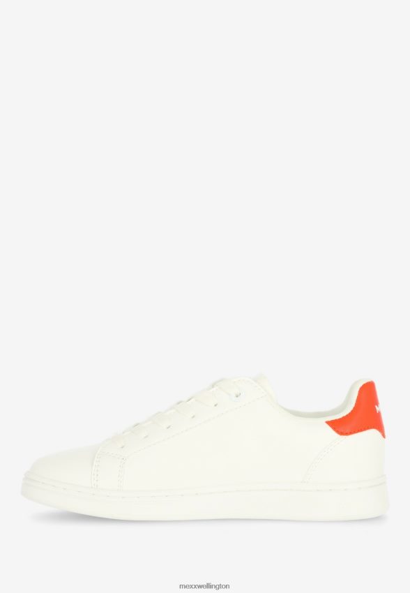 Women Mexx Orange Sneaker Glib White 2B480T353