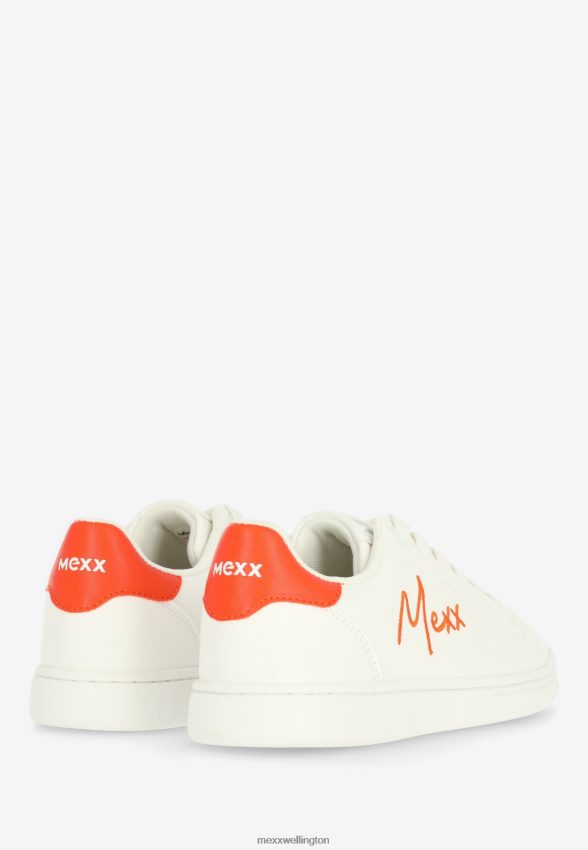Women Mexx Orange Sneaker Glib White 2B480T353