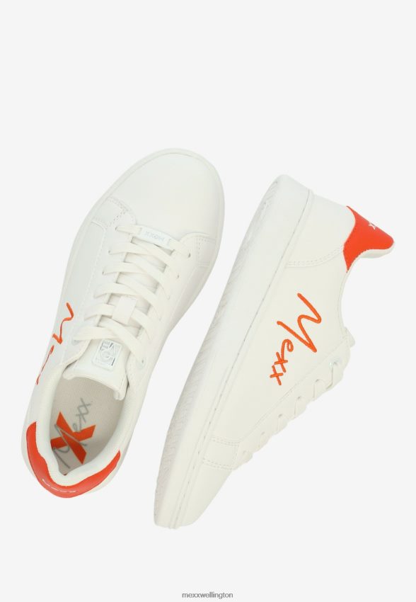 Women Mexx Orange Sneaker Glib White 2B480T353