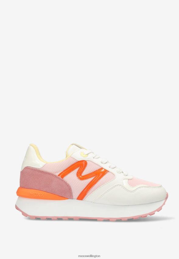 Women Mexx Orange Sneaker Juju White/Pink 2B480T231