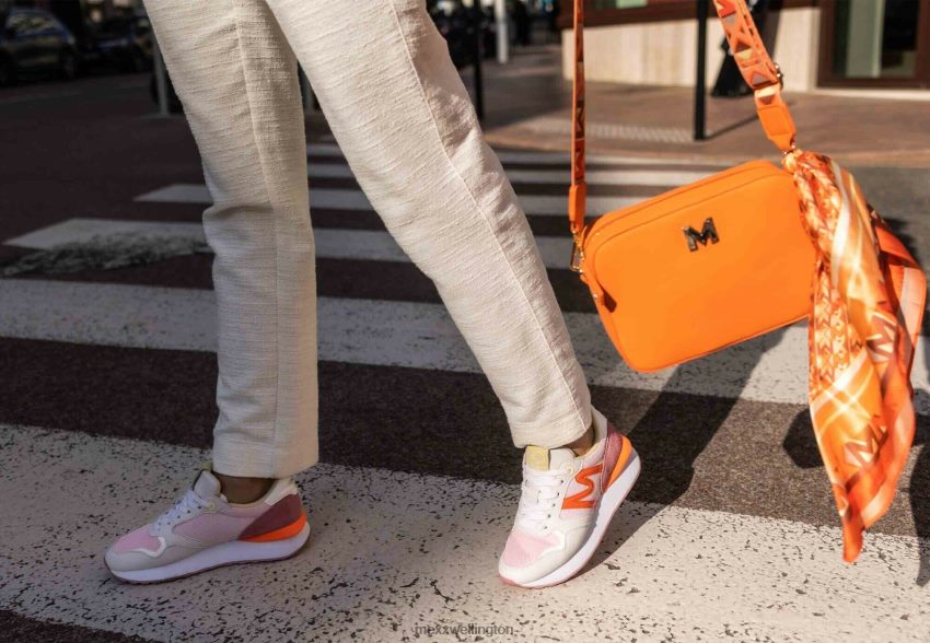 Women Mexx Orange Sneaker Juju White/Pink 2B480T231