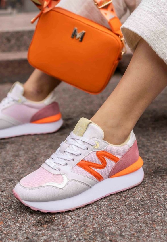 Women Mexx Orange Sneaker Juju White/Pink 2B480T231