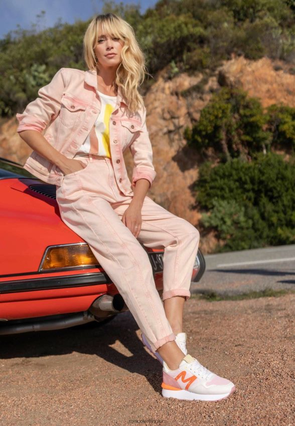 Women Mexx Orange Sneaker Juju White/Pink 2B480T231