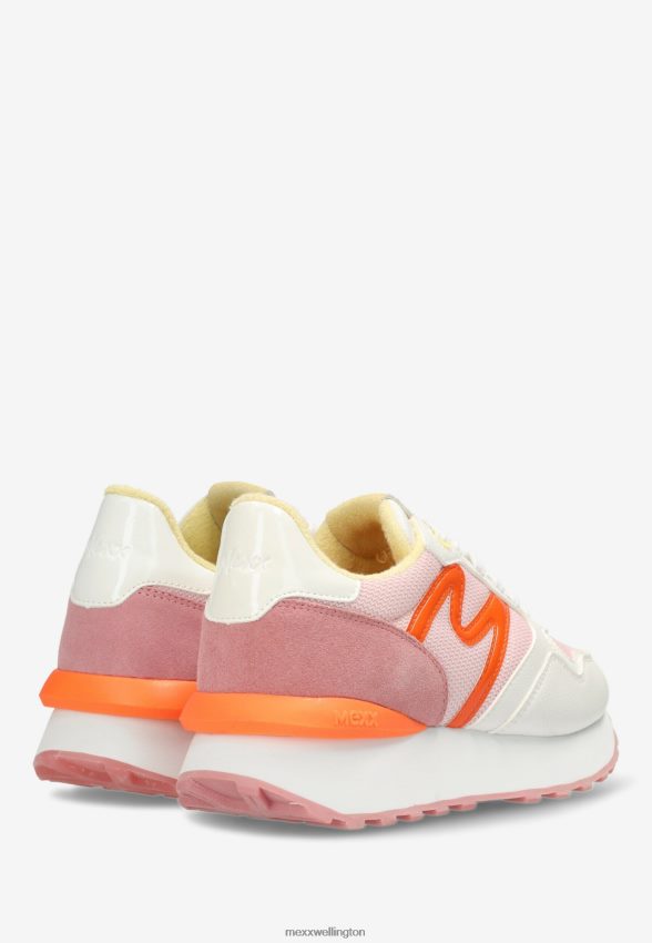 Women Mexx Orange Sneaker Juju White/Pink 2B480T231