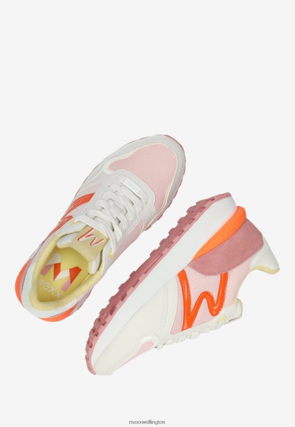 Women Mexx Orange Sneaker Juju White/Pink 2B480T231