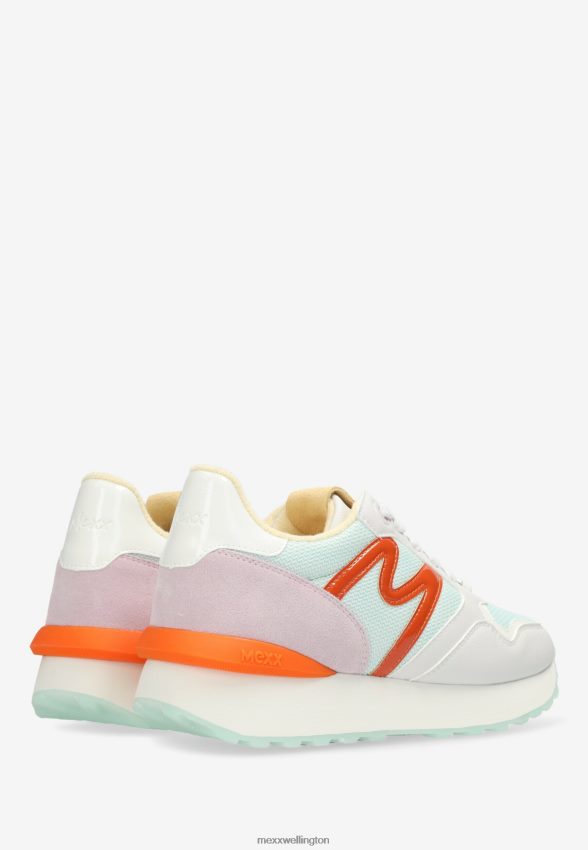 Women Mexx Pink Sneaker Juju White/Light Blue 2B480T234