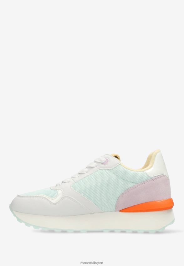 Women Mexx Pink Sneaker Juju White/Light Blue 2B480T234
