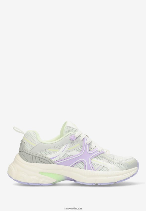 Women Mexx Purple Sneaker Lilo White/Green 2B480T283