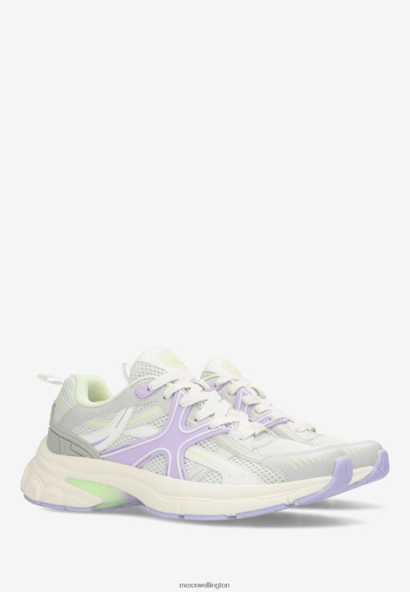 Women Mexx Purple Sneaker Lilo White/Green 2B480T283