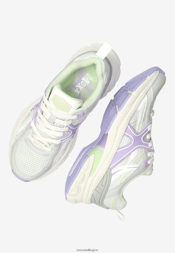 Women Mexx Purple Sneaker Lilo White/Green 2B480T283