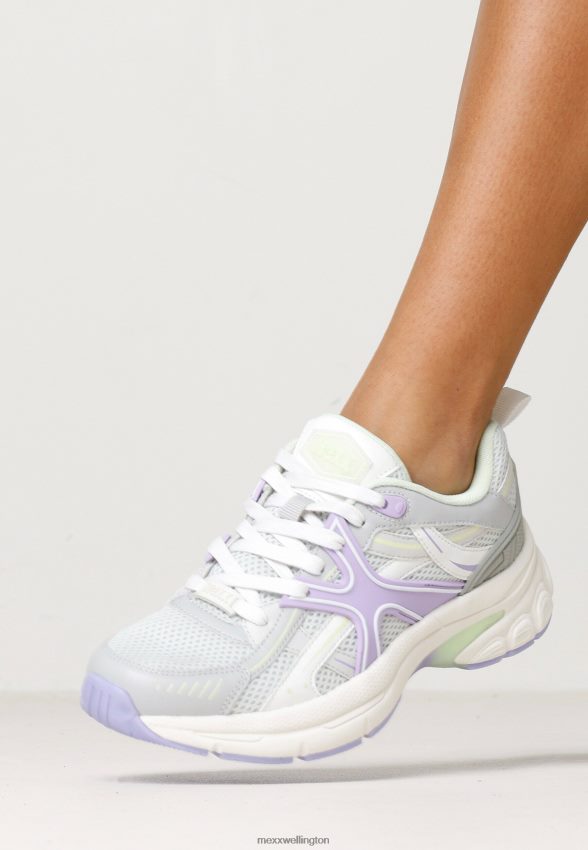 Women Mexx Purple Sneaker Lilo White/Green 2B480T283