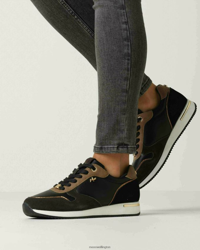 Women Mexx Schwarz Sneaker Eke Black/Brown 2B480T304