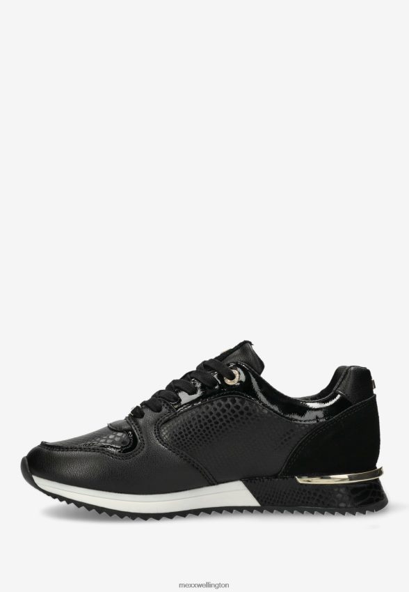 Women Mexx Schwarz Sneaker Fleur Black 2B480T272