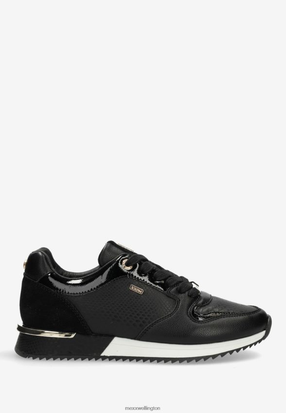 Women Mexx Schwarz Sneaker Fleur Black 2B480T368