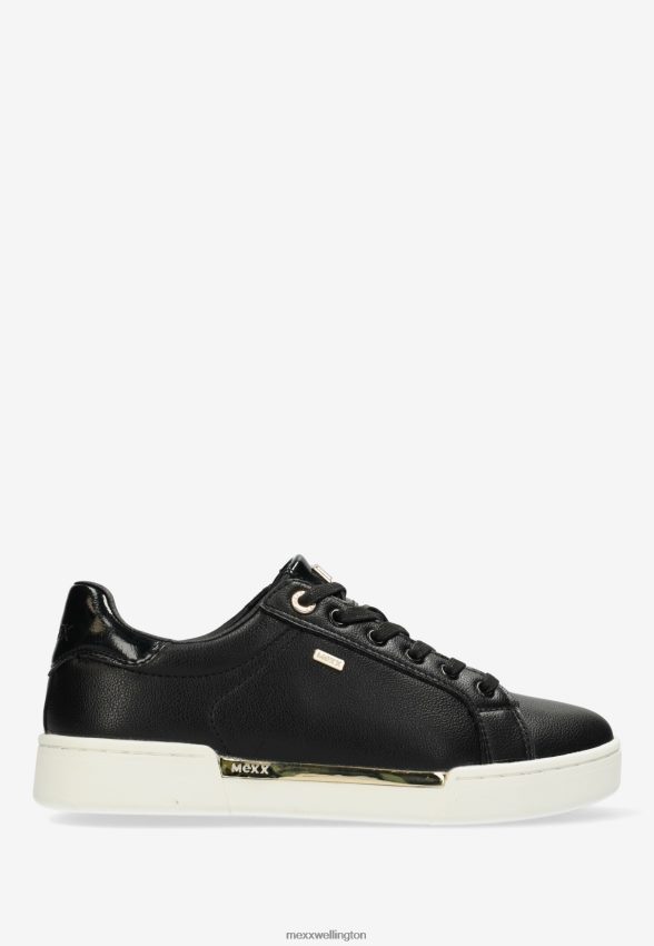 Women Mexx Schwarz Sneaker Helexx Black/Gold 2B480T328
