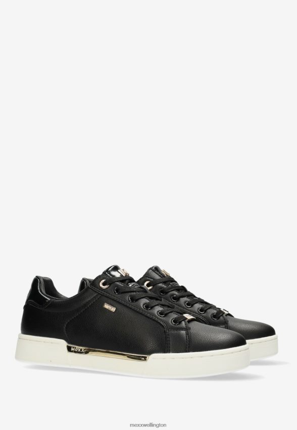 Women Mexx Schwarz Sneaker Helexx Black/Gold 2B480T328