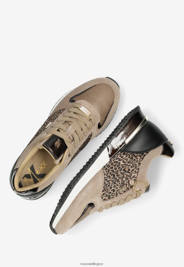 Women Mexx Taupe Sneaker Fleur 2B480T360
