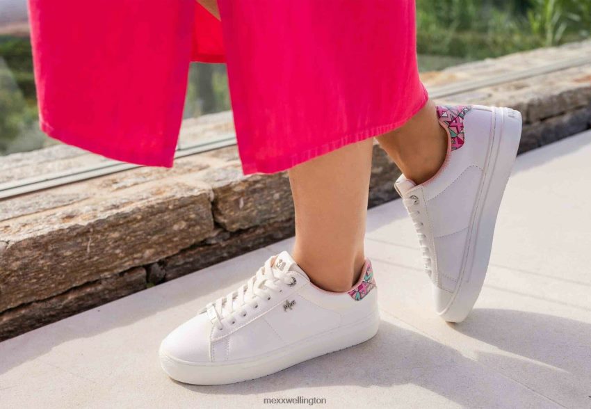 Women Mexx White Sneaker Crista/Pink 2B480T227
