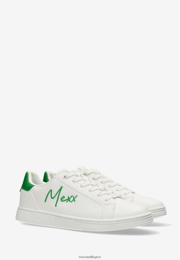 Women Mexx White Sneaker Glib/Green 2B480T289