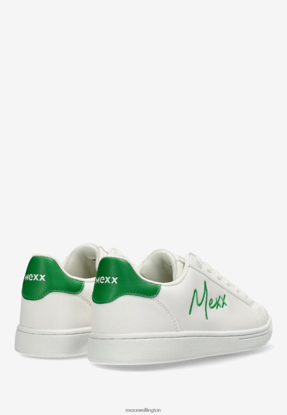 Women Mexx White Sneaker Glib/Green 2B480T289