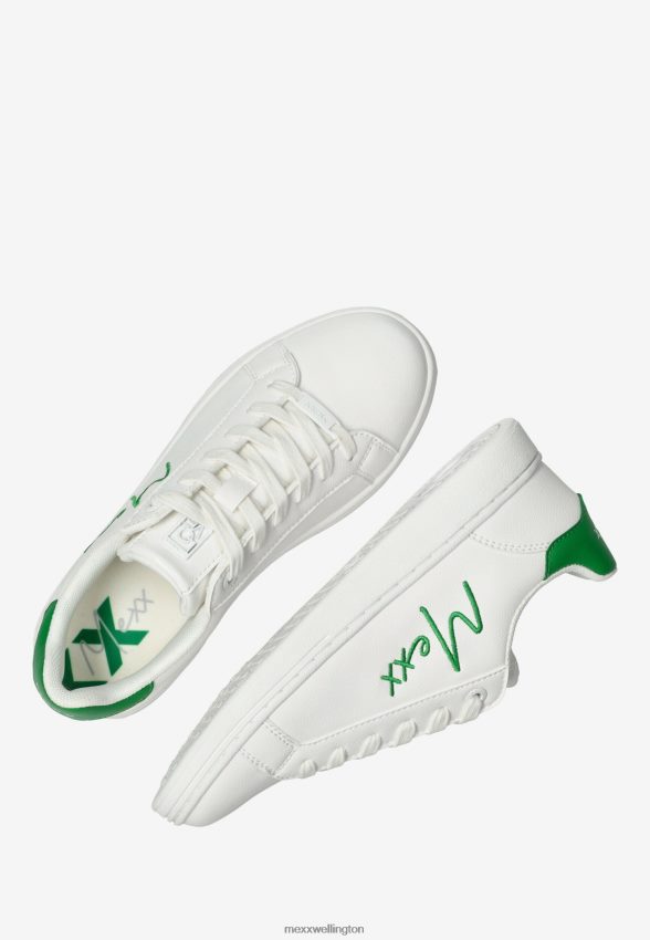 Women Mexx White Sneaker Glib/Green 2B480T289