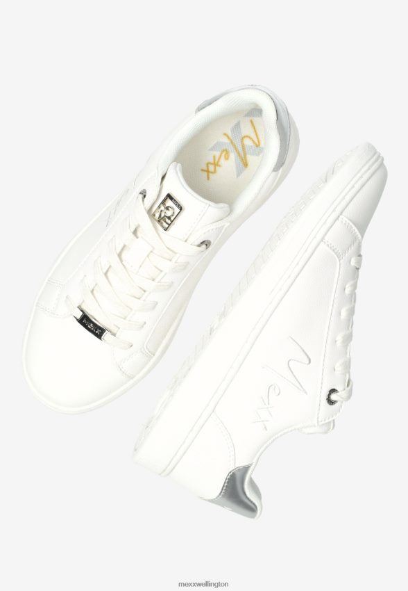 Women Mexx White Sneaker Glib/Silver 2B480T305