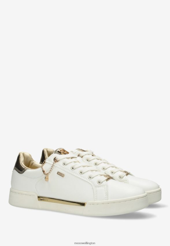 Women Mexx White Sneaker Helexx/Gold 2B480T338