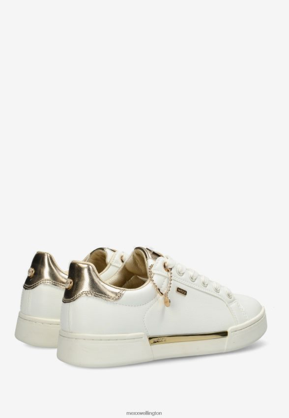 Women Mexx White Sneaker Helexx/Gold 2B480T338