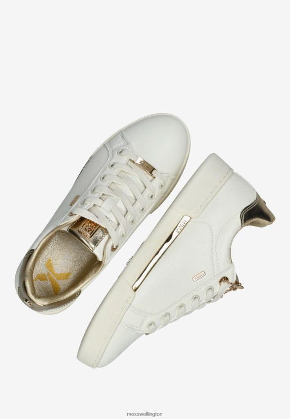 Women Mexx White Sneaker Helexx/Gold 2B480T338