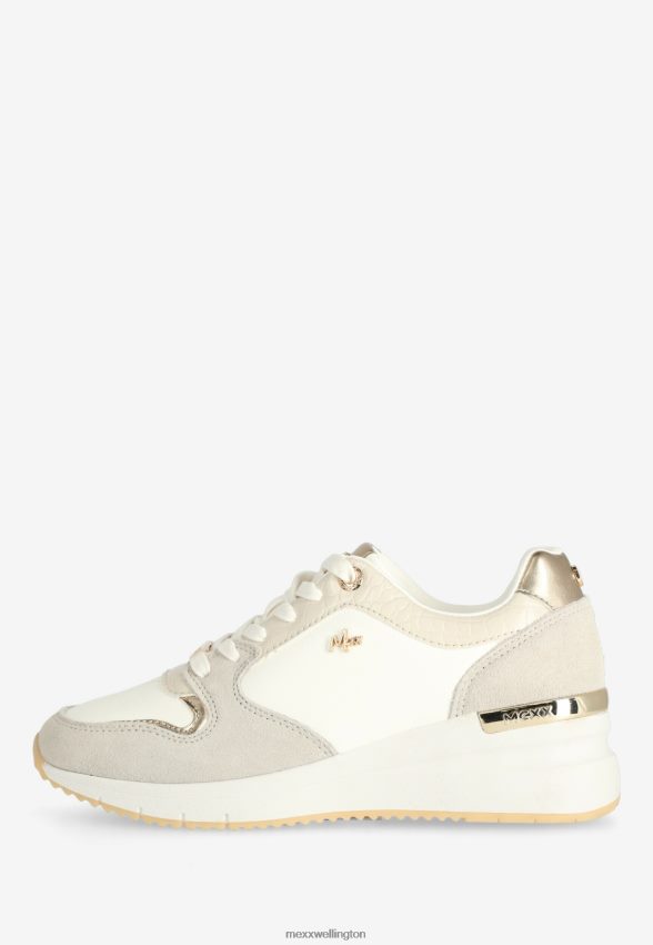 Women Mexx White Sneaker Hena Beige 2B480T230